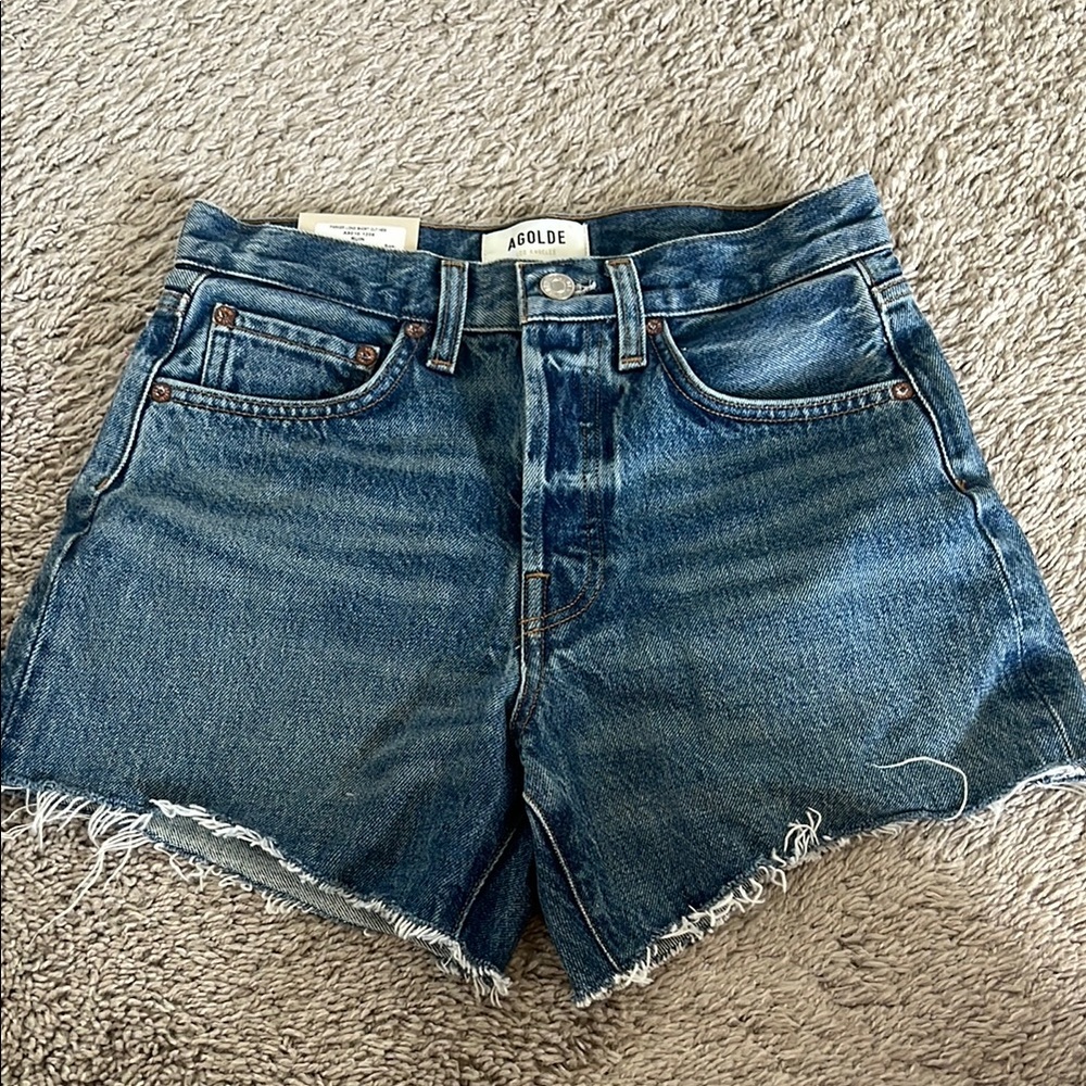 Agolde Blue Jean Shorts Vintage Style
